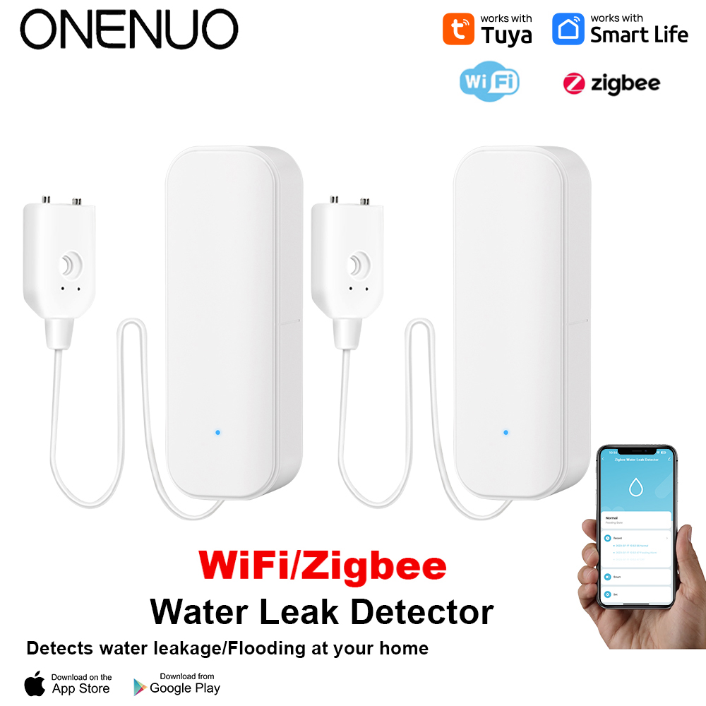 Home Security With Ai - WiFi/Zigbee Water Sensor Tuya Leakage Alarm