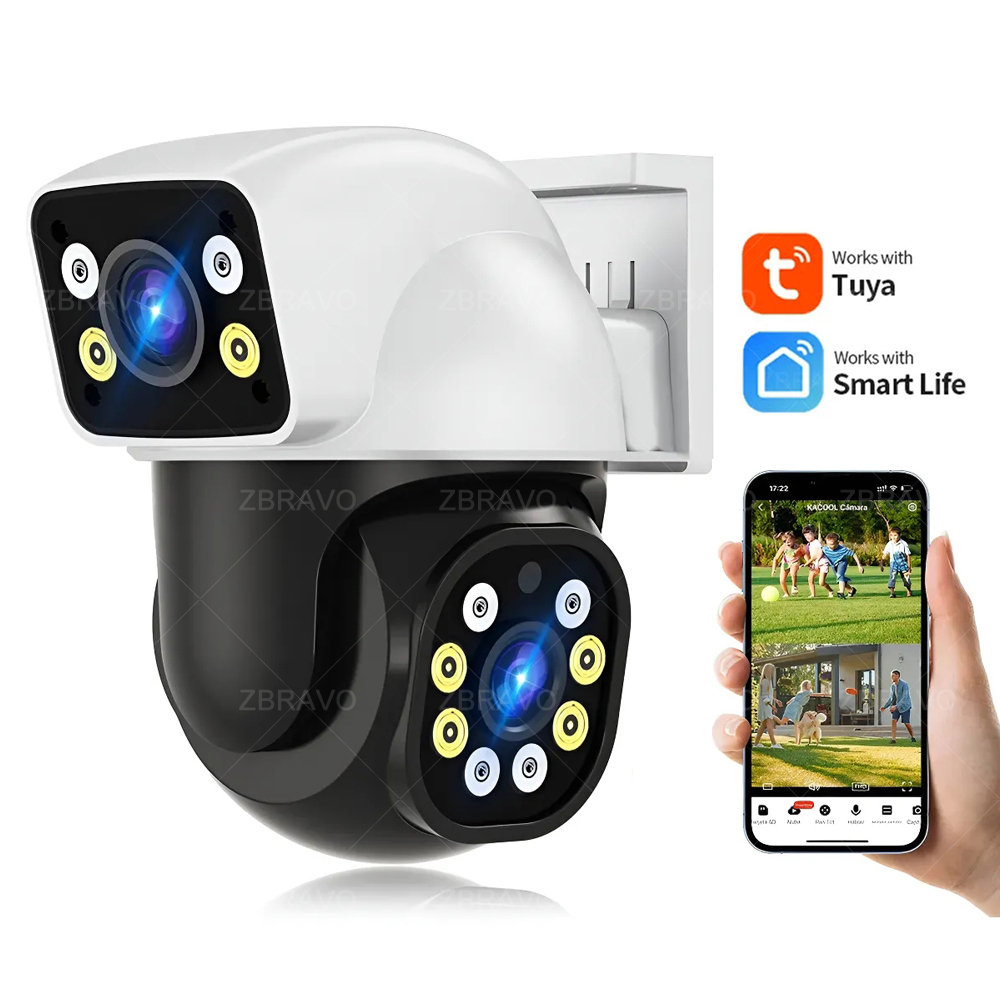 Home Security With Ai - Smartlife 8MP WiFi Tuya Outdoor Camera