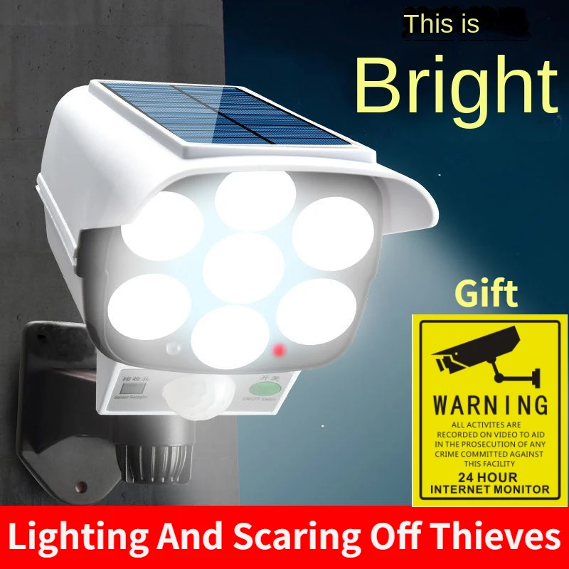 Home Security Cameras Outdoor - Outdoor Solar Light Motion Sensor Security