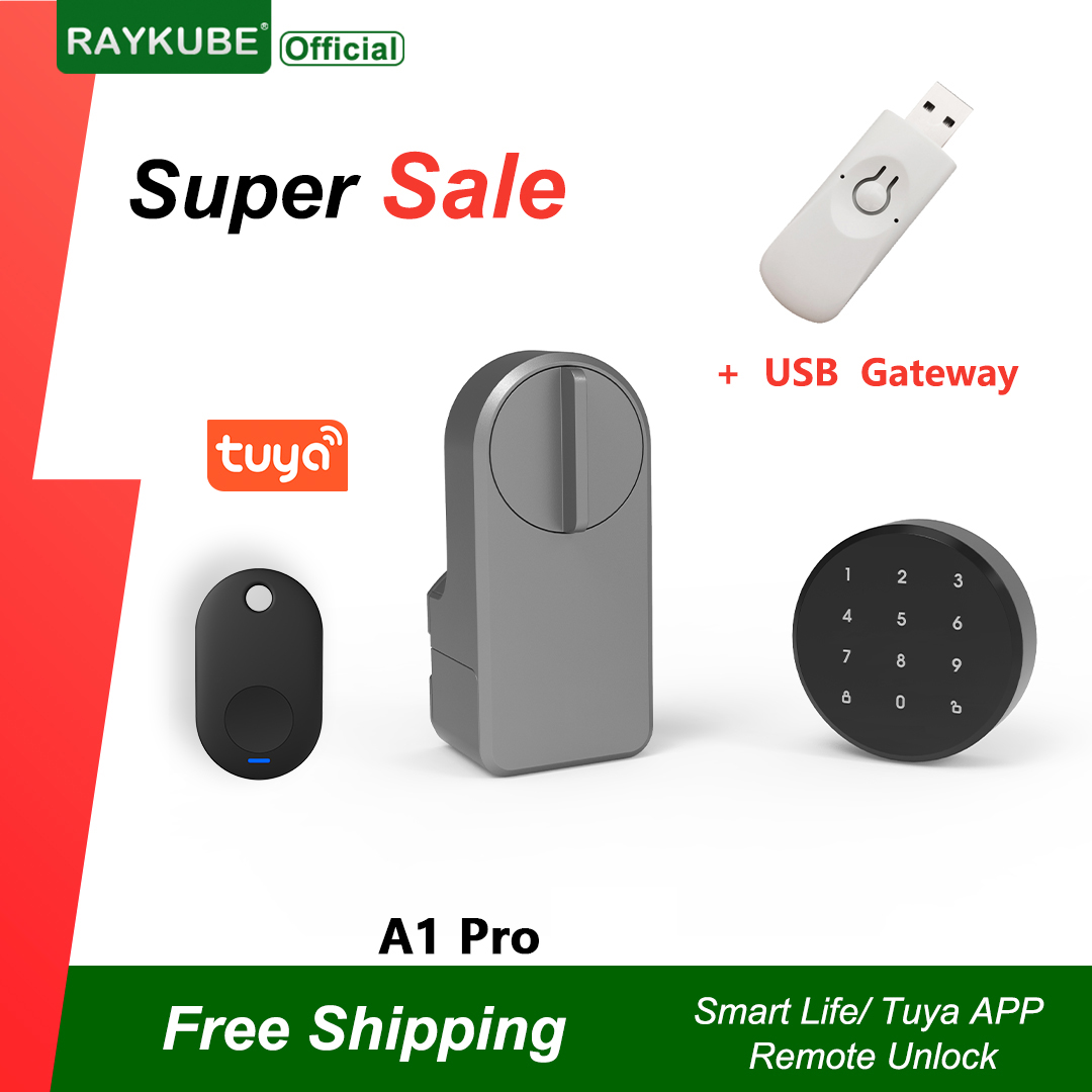 Home Security Door Lock - RAYKUBE A1 Pro Tuya BEL Smart