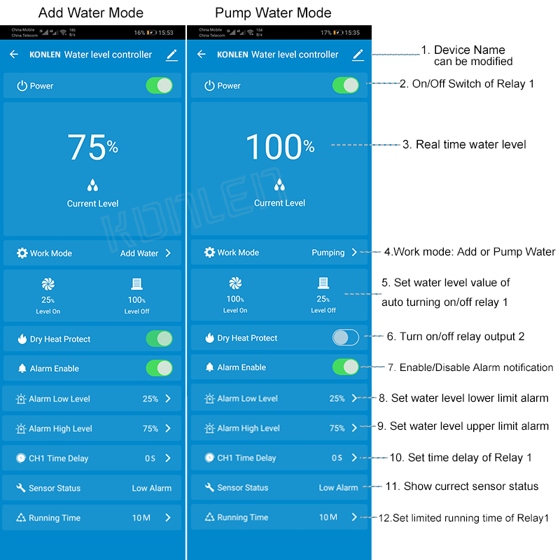 KONLEN Tuya Water Level Sensor - Home Security With Ai review and price