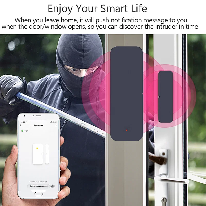 Tuya Zigbee Wifi Door Sensor W - Home Security With Ai review and price