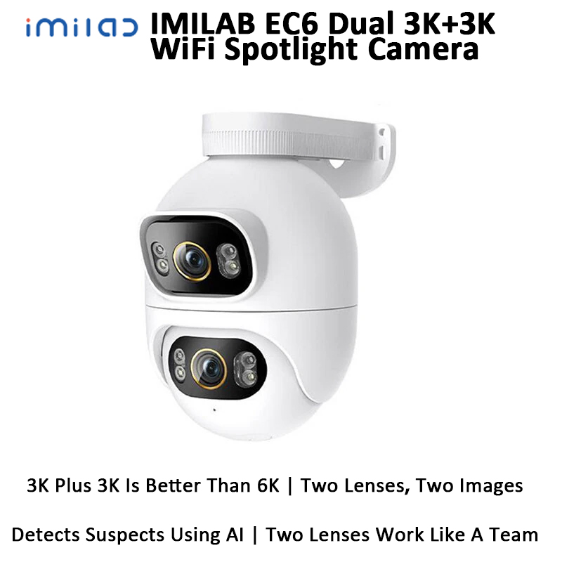 IMILAB EC6 Dual 3K+3K WiFi Hom - Home Security Flood Lights review and price