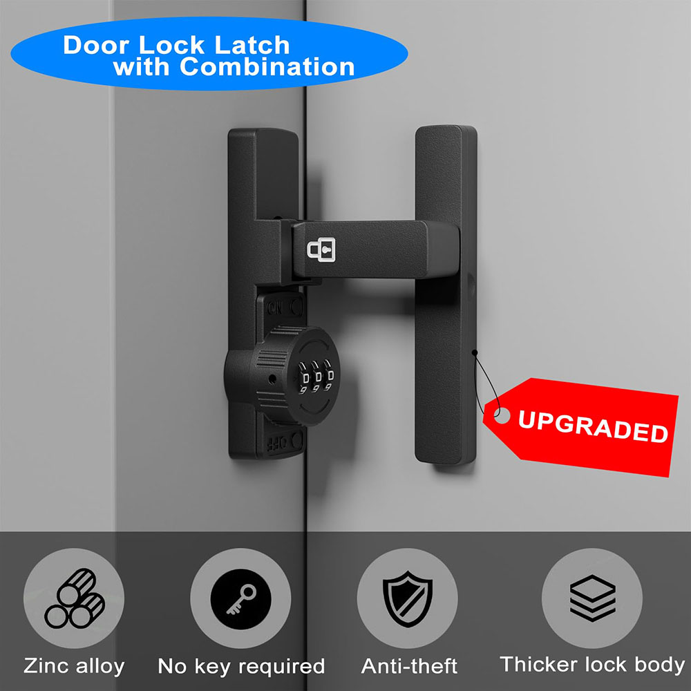 Security Barn Door Lock 3-Digi - Home Security Doors review and price