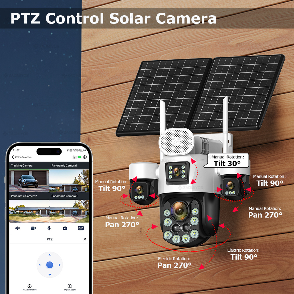 4 Lens Outdoor 360° Surveillan - Home Security And Cctv review and price