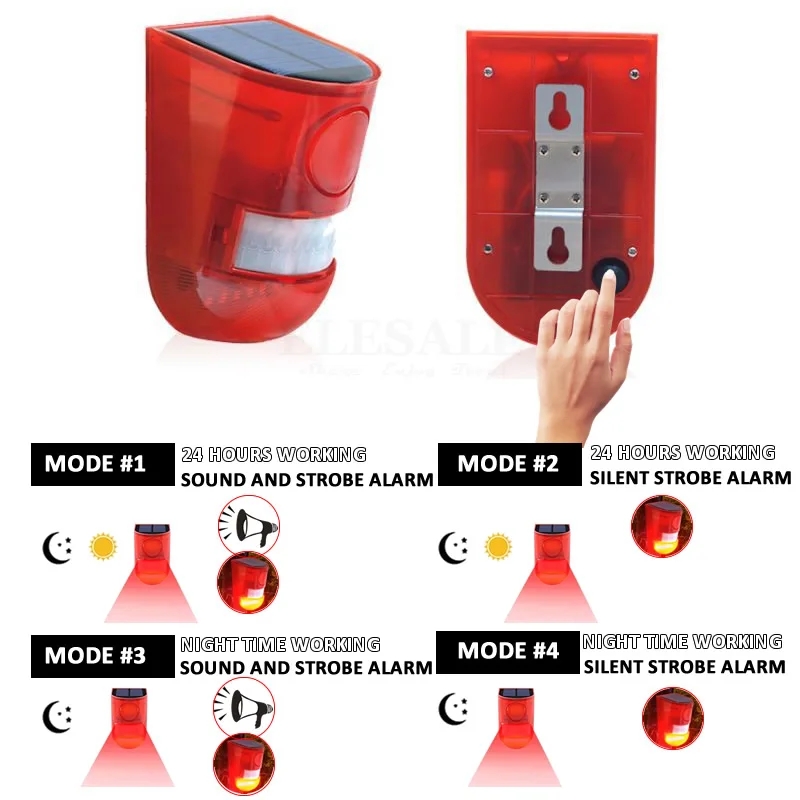 Waterproof Solar Powered Alarm - Home Security Equipment review and price