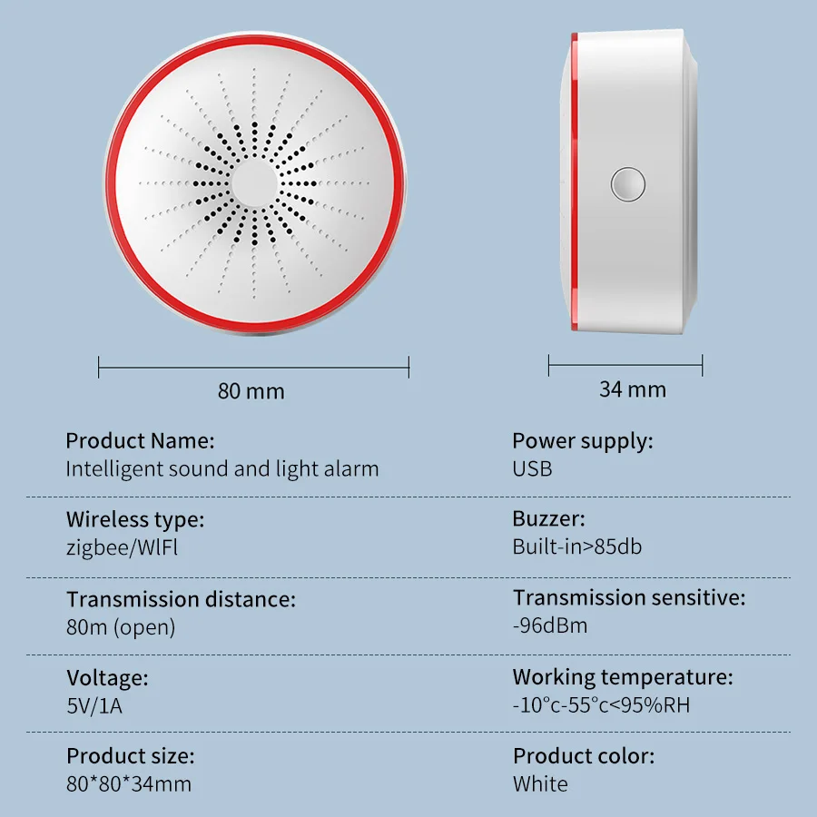Tuya WiFi ZigBee Smart Alarm S - Home Security With Ai review and price