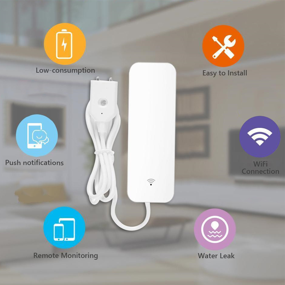 Tuya WiFi Water Leak Sensor, W - Home Security With Ai review and price