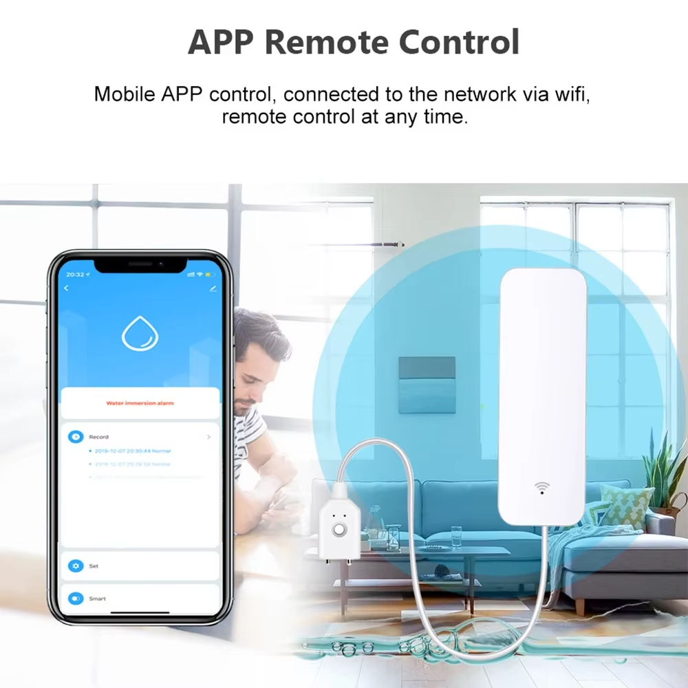ZigBee WiFi Water Leak Sensor  - Home Security With Ai review and price