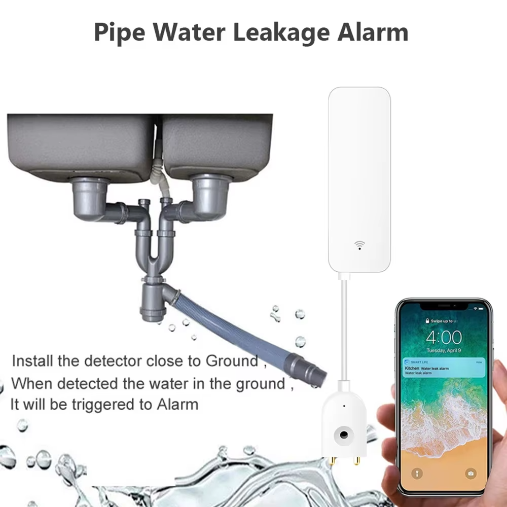 ZigBee WiFi Water Leak Sensor  - Home Security With Ai review and price