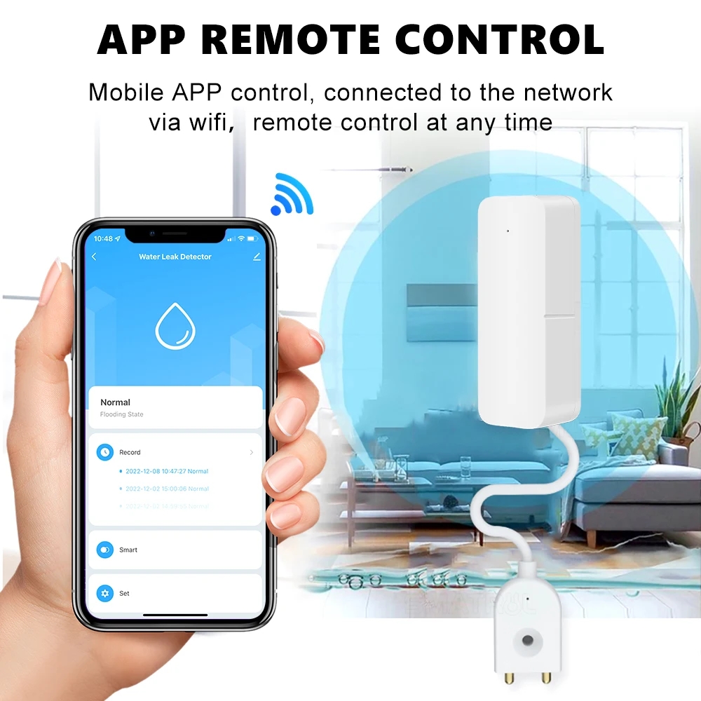 Tuya WiFi Smart Water Leak Sen - Home Security With Ai review and price