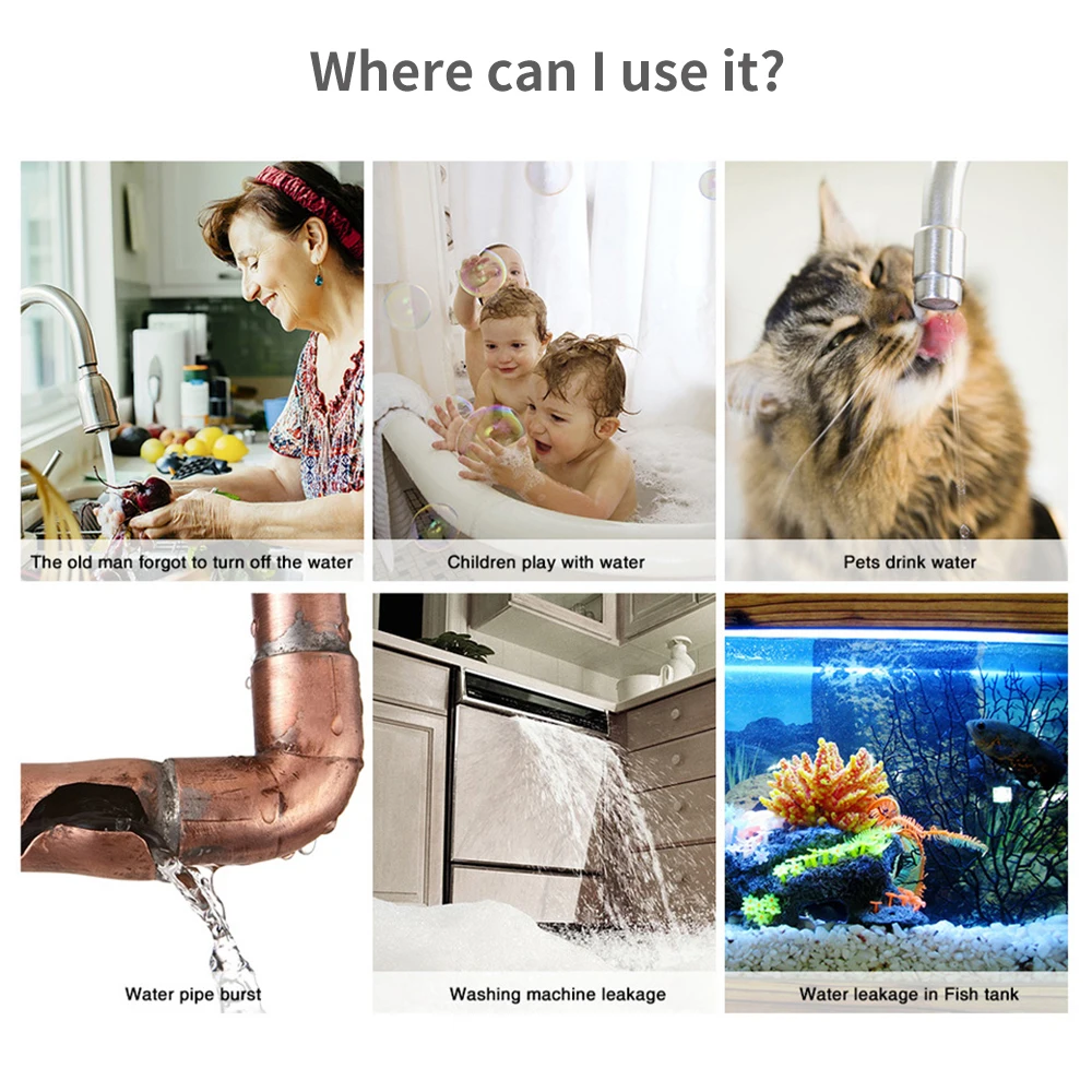 Tuya WiFi Zigbee Water Sensor  - Home Security With Ai review and price