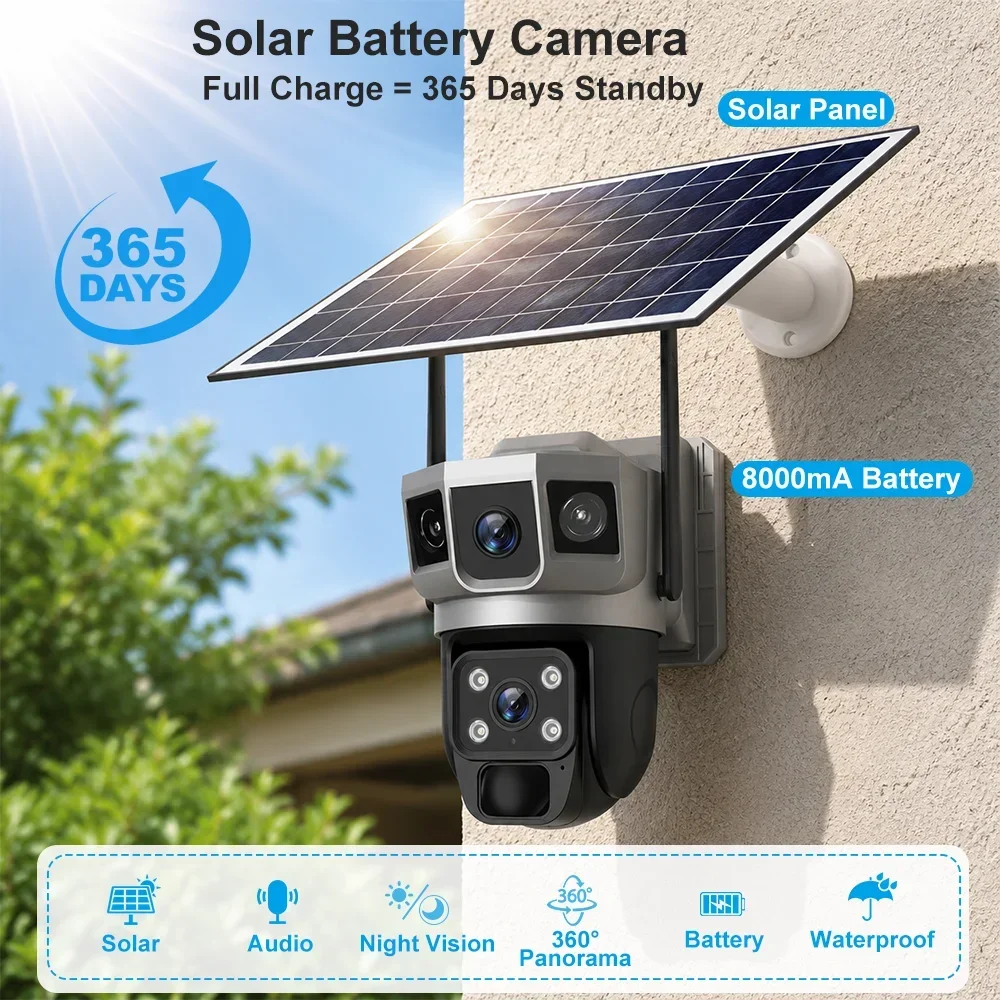 V380 4K 3 Screens 4G Camera So - Home Security With Ai review and price