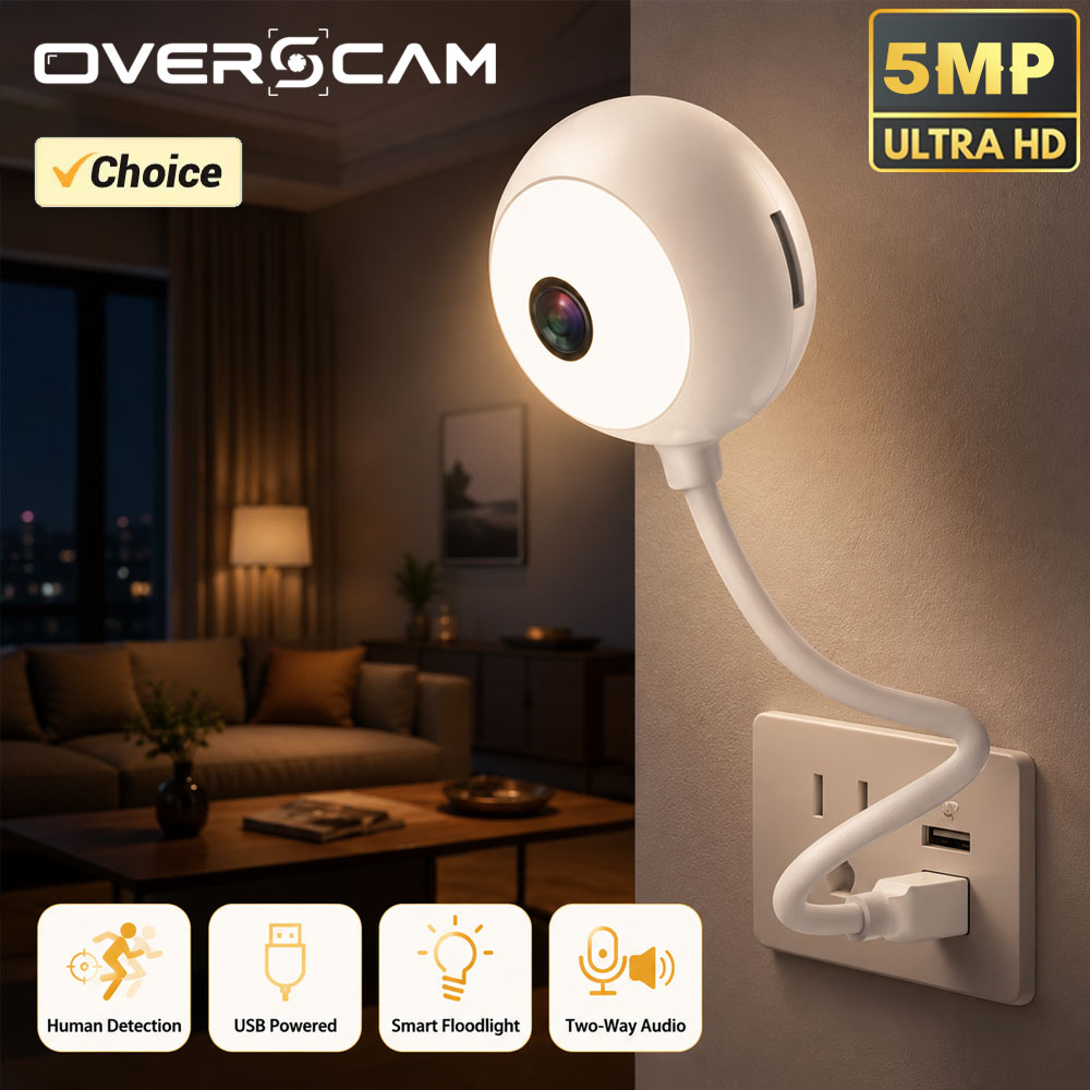 5MP Mini WiFi USB Plug In IP C - Home Security Flood Lights review and price