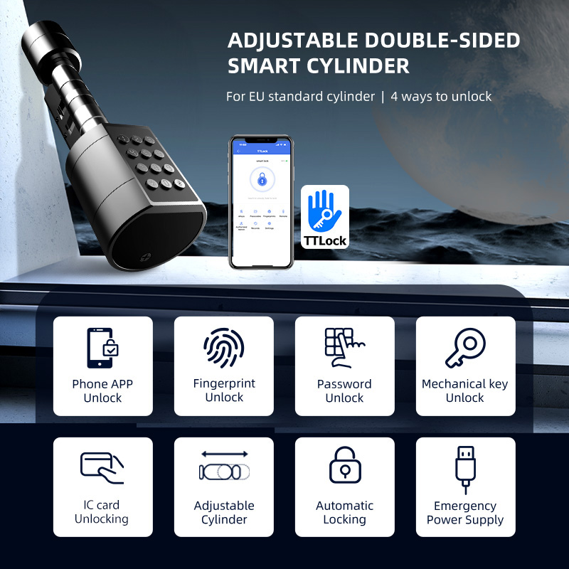 Smart Euro Cylindrical Door Lo - Home Security Door Lock review and price