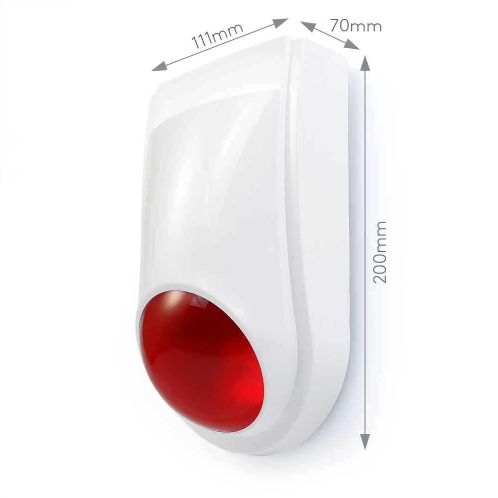 Wireless Flash Siren E6 Outdoo - Home Security With Ai review and price