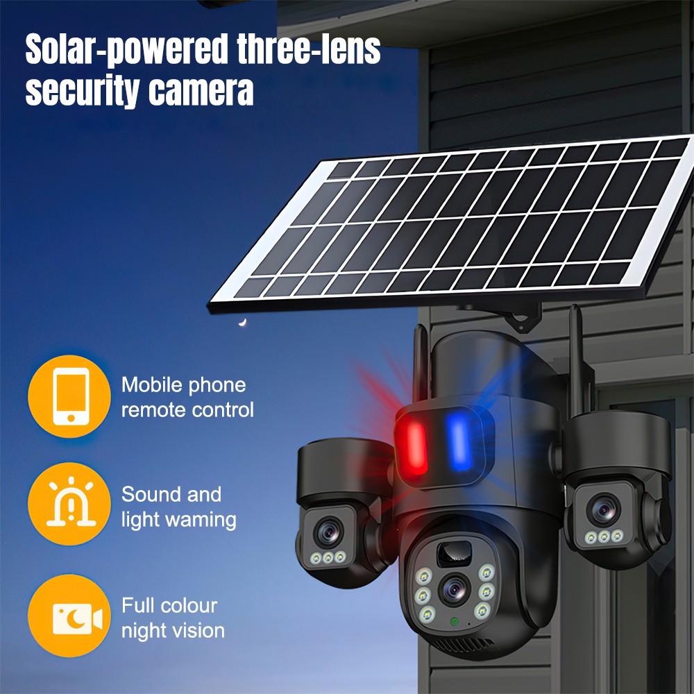 Solar WiFi PTZ Camera Outdoor  - Home Security And Cctv review and price