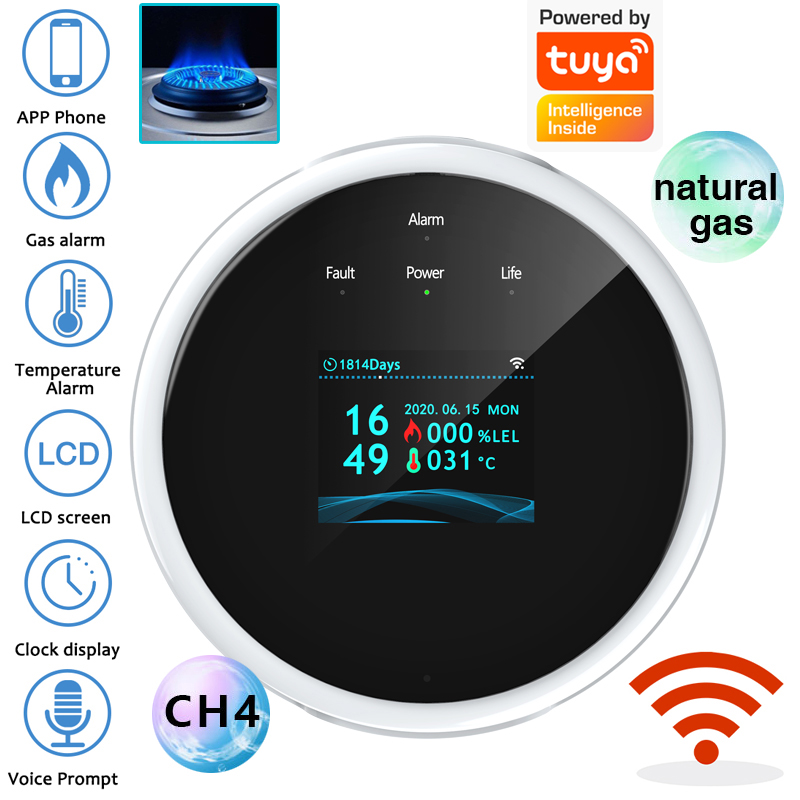 2.4G WiFi Gas Alarm Sensor Com - Home Security With Ai review and price