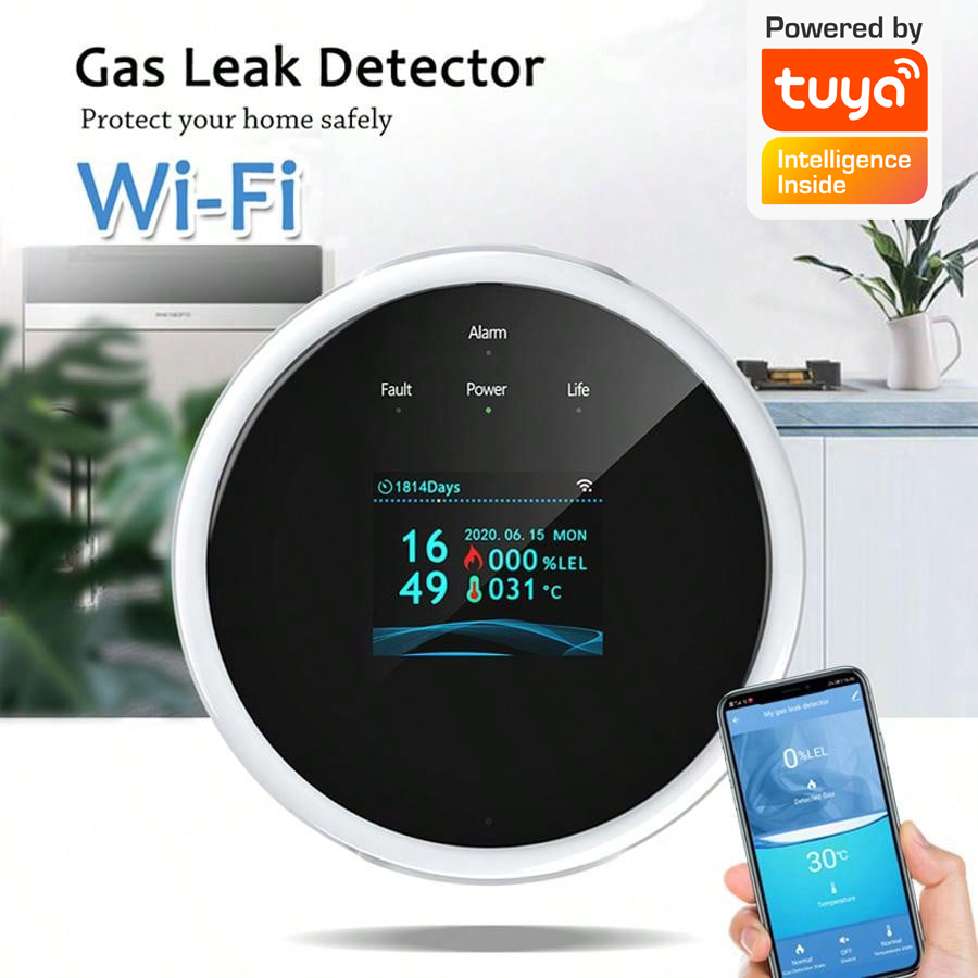 2.4G WiFi Gas Alarm Sensor Com - Home Security With Ai review and price
