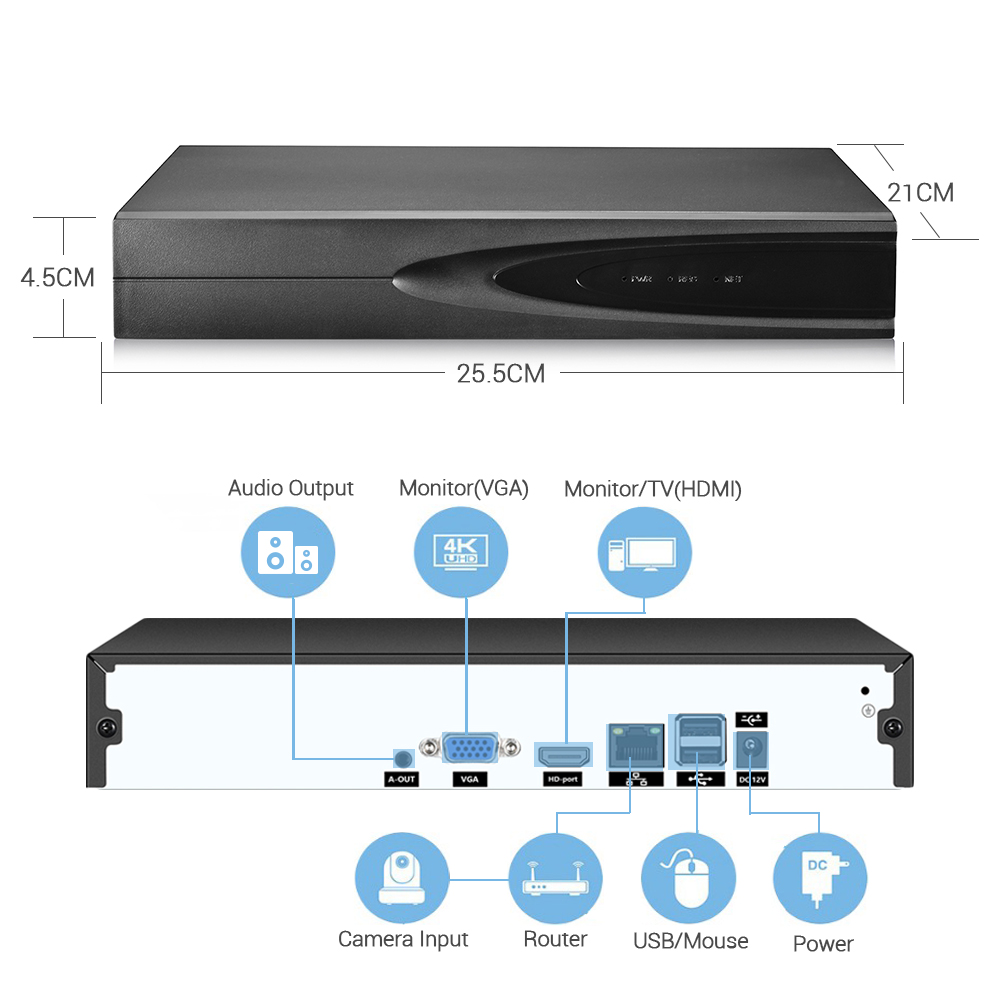 4K ONVIF CCTV NVR 36CH/16CH/10 - Home Security Equipment review and price