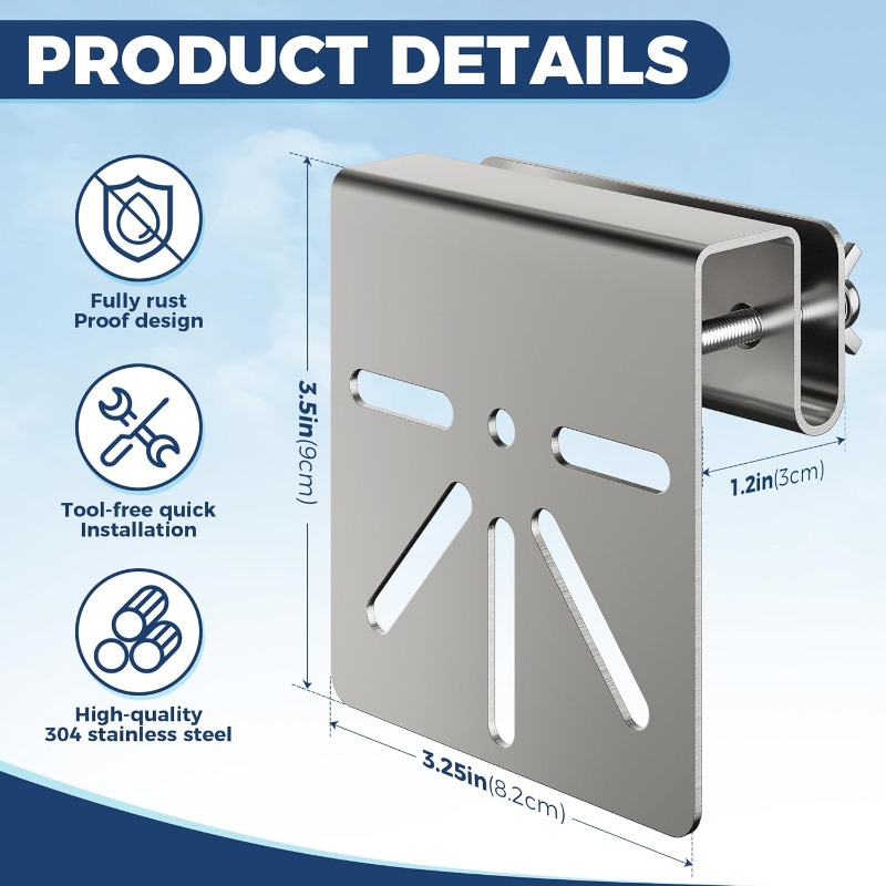 No Drill Stainless Steel Gutte - Home Security Eufy review and price