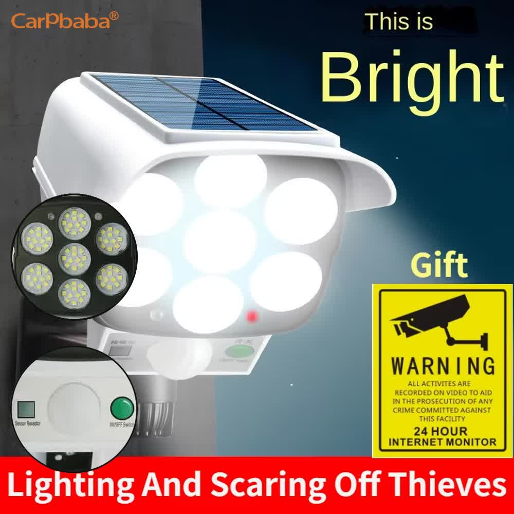 Outdoor Solar Light Motion Sen - Home Security Flood Lights review and price
